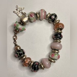 Silver .925 glass bracelet